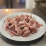 Effiloché de jambon truffé