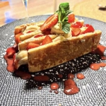 Millefeuilles aux fraises et crème diplomate