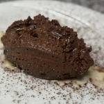 Mousse au chocolat arrosée d’huile d’olive et sel de guerande